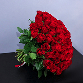 Букет 101 роза красная (40 см) в Одинцово