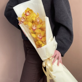 Букет из желтой орхидеи в Одинцово