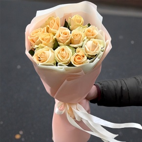 Букет из 11 роз Пич Аваланж (60 см) в Одинцово