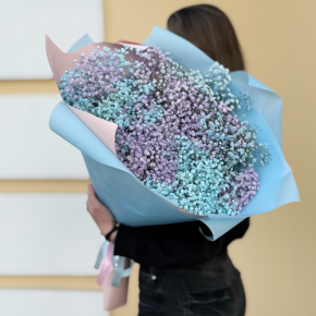 Букет "Радуга" из 15 гипсофил в Одинцово