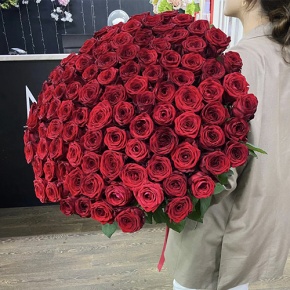 Букет 101 красная роза (70 см) в Одинцово
