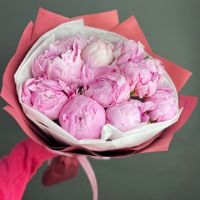Букет из 11 пионов Сара Бернар в Одинцово