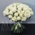 Букет 75 белых роз Эквадор Мондиаль (80 см) в Одинцово Букет 75 белых роз Эквадор Мондиаль (80 см) в Одинцово