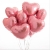 Сердце розовое фольгированный шар с гелием (45 см) в Одинцово