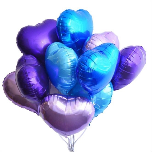 Сердце сиреневое фольгированный шар с гелием (45 см) в Одинцово