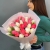 Букет из 25 кораллово-белых тюльпанов в Одинцово