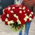Букет 151 роза красный и белый микс (60 см) в Одинцово Букет 151 роза красный и белый микс (60 см) в Одинцово