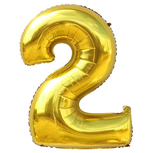 Шар гелиевый цифра 2 (40х102 см) в Одинцово