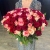 Букет 151 роза красный микс (50 см) в Одинцово